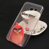 Ултра тънък силиконов калъф / гръб / TPU Ultra Thin за Samsung Galaxy S7 G930 - прозрачен / Angry Birds / Red