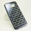 Силиконов калъф / гръб / TPU за Samsung Galaxy S7 Edge G935 - черен / правоъгълници