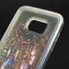 Силиконов калъф / гръб / TPU 3D за Samsung Galaxy S7 G930 - прозрачен със син брокат / капан за сънища