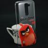 Твърд гръб за LG K7 - прозрачен / Angry Birds / Red