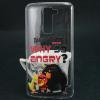 Твърд гръб за LG K7 - прозрачен / Angry Birds / Why so angry