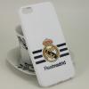 Силиконов калъф / гръб / TPU за Apple iPhone 5 / iPhone 5S / iPhone SE - Real Madrid / бял