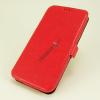 Кожен калъф Flip тефтер със стойка за HTC Desire 10 / Lifestyle - червен / Flexi