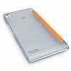 Луксозен кожен калъф Flip тефтер за Huawei Ascend P6 - оранжев