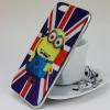 Луксозен ултра тънък силконов калъф / гръб / TPU Ultra Thin за Apple iPhone 6 / iPhone 6S - British Flag / Minion