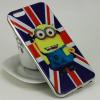 Луксозен ултра тънък силконов калъф / гръб / TPU Ultra Thin за Apple iPhone 6 / iPhone 6S - British Flag / Minion