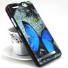Силиконов калъф / гръб / TPU за Meizu M6 Note - сив / синя пеперуда