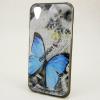 Силиконов калъф / гръб / TPU за HTC Desire 10 / Lifestyle - сив / синя пеперуда