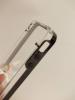 Заден предпазен твърд гръб / капак / за Apple iPhone 4 / iPhone 4S - прозрачен с черен кант