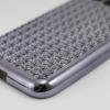 Луксозен силиконов калъф / гръб / TPU за Samsung Galaxy J1 2016 J120 - тъмно сив / релефен