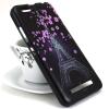 Силиконов калъф / гръб / TPU за Huawei P20 - Айфелова кула / лилави цветя