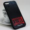Луксозен силиконов калъф / гръб / TPU за Apple iPhone 5 / iPhone 5S / iPhone SE - черен / Manchester United / I Love United