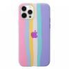 Силиконов калъф / гръб / TPU за Apple iPhone 13 Pro 6.1'' - Pink Rainbow