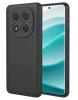 Силиконов калъф / кейс / Nano TPU за Xiaomi Redmi Note 14 Pro - черен гръб със защита за камерата