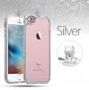 Луксозен бъмпер с камъни за Apple iPhone 6 / iPhone 6S - Silver