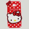 Силиконов калъф / гръб / TPU 3D за Samsung Galaxy A3 2016 A310 - Hello Kitty / червен