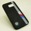 Ултра тънък силиконов калъф / гръб / TPU Ultra Thin i-Zore Case за Samsung Galaxy S6 Edge+ G928 / S6 Edge Plus - BMW / черен с бяло райе