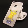 Силиконов калъф / гръб / TPU за Huawei P9 Lite - бял / Pokemon / Pikachu / мат