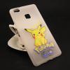 Силиконов калъф / гръб / TPU за Huawei P9 Lite - бял / Pokemon / Pikachu / мат
