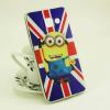 Луксозен ултра тънък силиконов калъф / гръб / TPU Ultra Thin за Samsung Galaxy A3 2016 A310 - Minion / British Flag