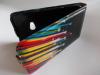 Кожен калъф Flip тефтер за Nokia Lumia 625 - цветна дъга