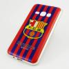 Луксозен ултра тънък силиконов калъф / гръб / TPU Ultra Thin за Samsung Galaxy J1 2016 J120 - FC Barcelona / червено и синьо райе