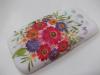 Заден предпазен твърд гръб / капак / за Samsung Galaxy S3 i9300 / Samsung SIII i9300 - бял с цветя