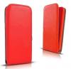 Кожен калъф Flip тефтер Flexi със силиконов гръб за Huawei Y6 / Y5 2017 - червен