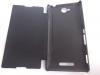 Ултра тънък кожен калъф Flip тефтер за Sony Xperia C S39h - черен