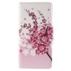 Кожен калъф Flip тефтер със стойка за Huawei Ascend P8 - Peach Blossom