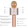 Микрофон / Bluetooth Wireless Microphone Hifi Speaker WS-858 - Rose Gold