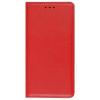 Кожен калъф Magnet Case със стойка за Huawei Honor 8 - червен