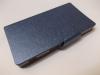 Луксозен кожен калъф Flip тефтер със стойка за Sony Xperia C S39h - син
