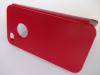 Кожен калъф Flip тефтер за Apple iPhone 4 / iPhone 4S - червен / с магнит