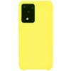 Луксозен силиконов гръб Silicone Cover за Samsung Galaxy S20 Ultra - жълт