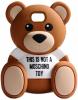 Силиконов калъф / гръб / TPU 3D за Samsung Galaxy A5 2016 A510 - Teddy Bear / This Is Not A Love Me Toy / бял