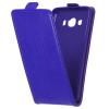 Кожен калъф Flip тефтер Flexi със силиконов гръб за Samsung Galaxy J5 2016 J510 - тъмно син