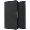 Луксозен кожен калъф Flip тефтер със стойка MERCURY Fancy Diary за ZTE Blade L5 - черен
