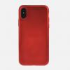 Силиконов калъф / гръб / TPU за Apple iPhone X - червен / мат