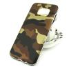 Луксозен твърд гръб  за Samsung Galaxy S7 Edge G935 - Camouflage / кафяв