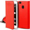 Кожен калъф Magnet Case със стойка за HTC U Play - червен