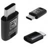 Оригинален преходник /адаптер/ за зареждане Samsung EE-GN930BB от Micro USB към Type-C - черен