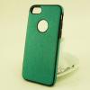 Луксозен силиконов калъф / гръб / TPU New Face за Apple iPhone 7 - светло зелен / имитиращ кожа