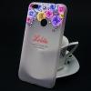 Луксозен силиконов калъф / гръб / TPU с камъни за Huawei P10 Lite - Lolita цветя / рози