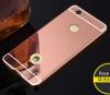 Луксозен алуминиев бъмпер с твърд гръб за Huawei Honor 8 Lite - Rose Gold / огледален