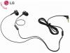 Оригинални стерео слушалки / handsfree / за LG K4 2017 - черни