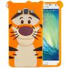 Силиконов калъф / гръб / TPU 3D за Samsung Galaxy A5 A500 - оранжев / тигър