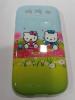 Заден предпазен твърд гръб / капак / за Samsung Galaxy S3 i9300 / Galaxy SIII i9300 - Hello Kitty Art 2