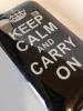Силиконов калъф / гръб / TPU за Samsung Galaxy Ace S5830 - Keep Calm and Carry On / черен