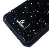 Луксозен твърд гръб с камъни за Samsung Galaxy S10 - черен